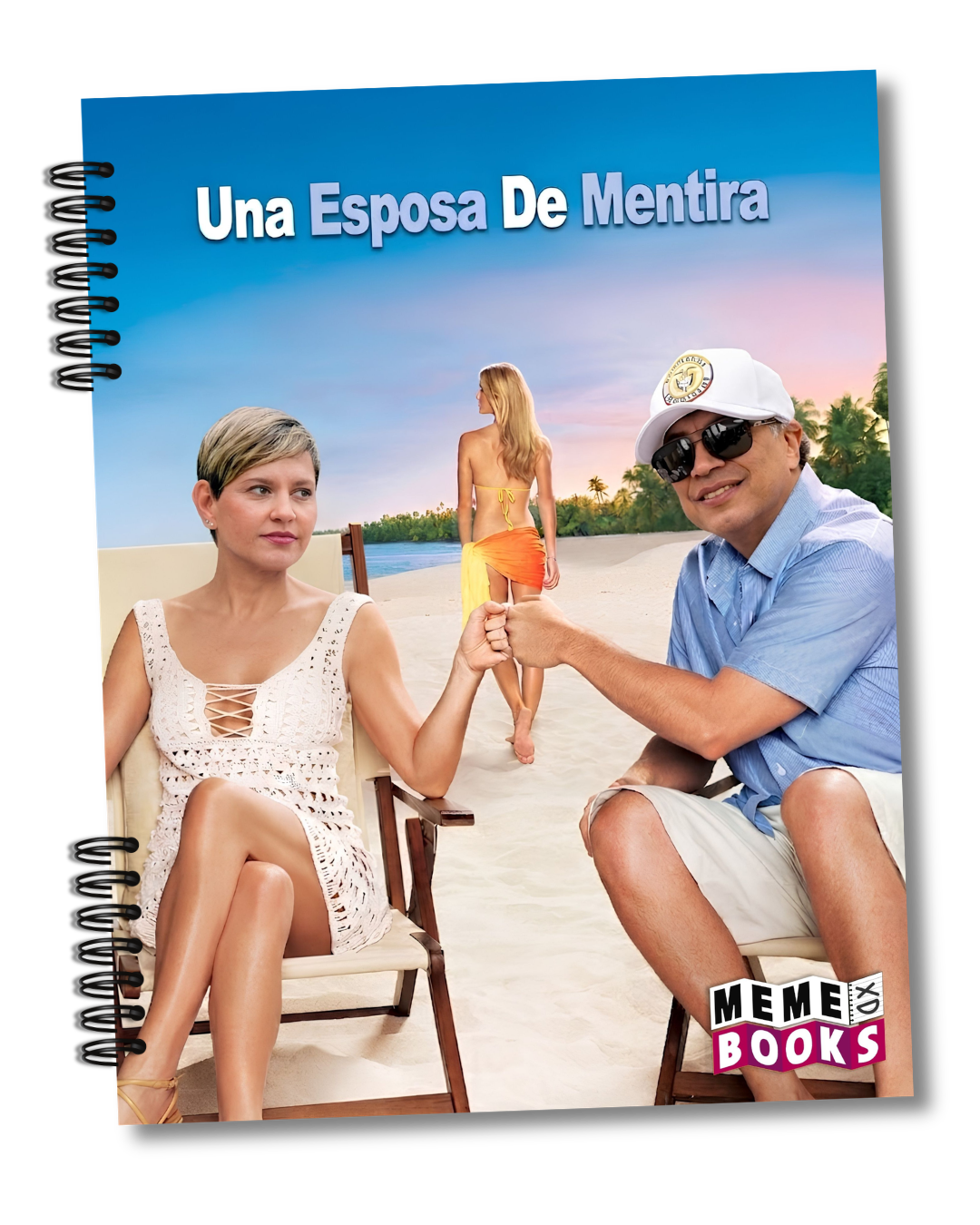 Cuaderno Memebook- "Una esposa de mentiras" (grande / 1 Materia)